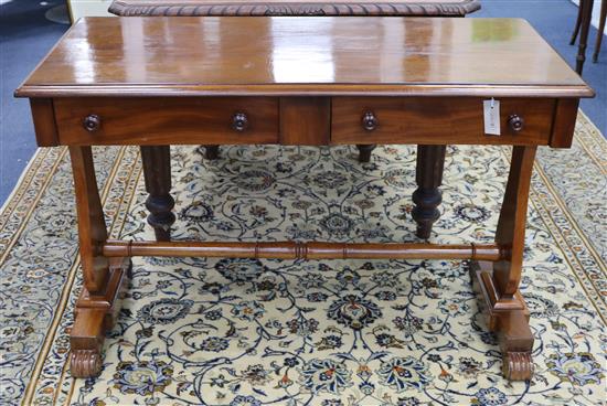 A Victorian mahogany centre table W.116cm